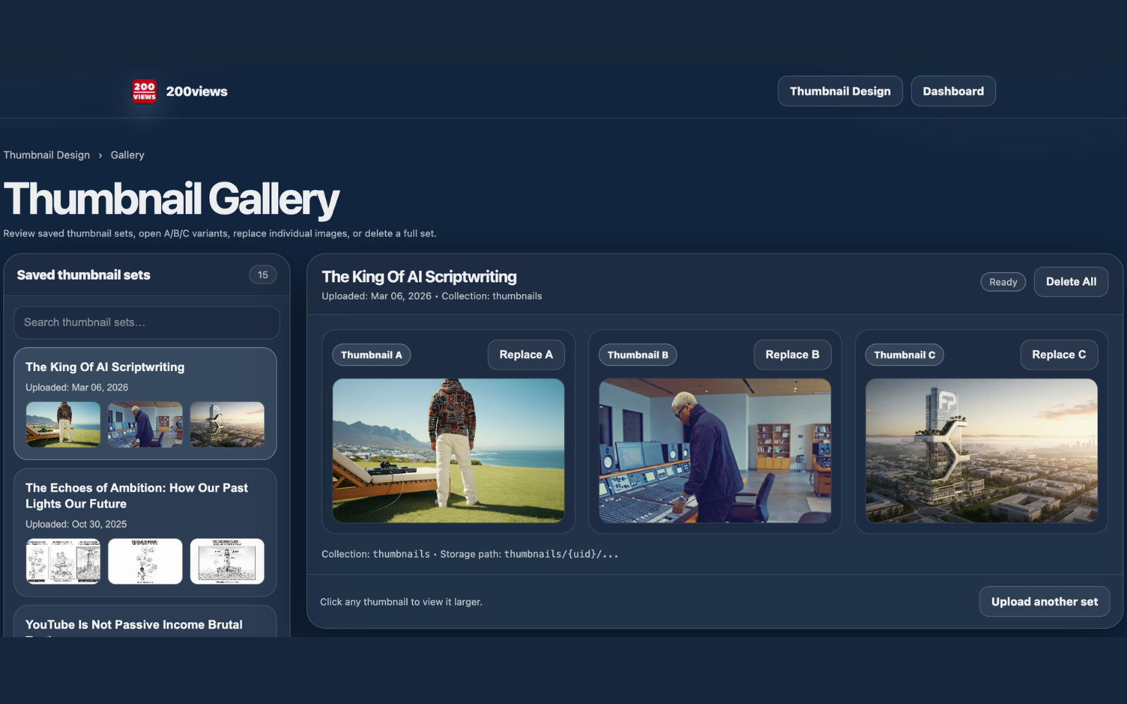200views thumbnail design view